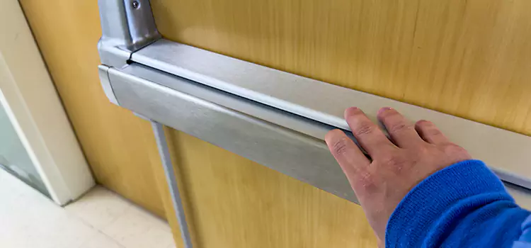 Installing a Push Bar on a Door Radford